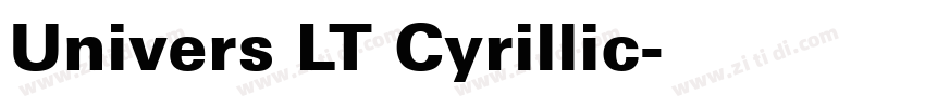 Univers LT Cyrillic字体转换 Univers LT Cyrillic字体转换